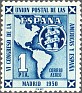 Spain 1951 UPU 1 PTA Blue Edifil 1091. Spain 1951 Edifil 1091 UPU. Uploaded by susofe